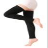 TOFLY Medical Thigh High Compression Socks Footless for Women & Men, Opaque Support Hose, 15-20mmHg Graduated Compression Stockings with Silicone Band for Varicose Veins, Edema, DVT, 1 Pair Black S view 3