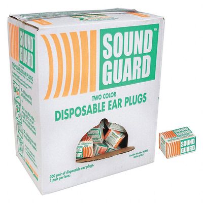 AbilityOne - 6515001376345 - SoundGuard Foam Ear Plugs - 200 Units