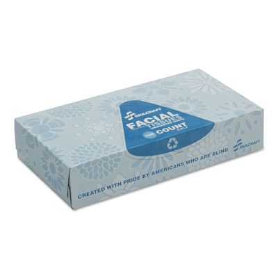 AbilityOne - Tissue, Facial, 2-Ply,White, 12 Dispensers 8540-00-793-5425: Package, 12 Item(s)