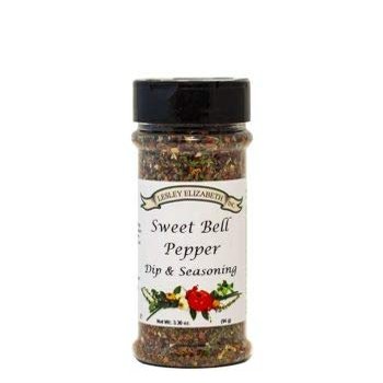 Lesley Elizabeth Sweet Bell Pepper Seasoning  All-Purpose Dip & Herb Blend | Gourmet Pepper Spice for Chicken, Roasted Vegetables, Dips & Cooking
