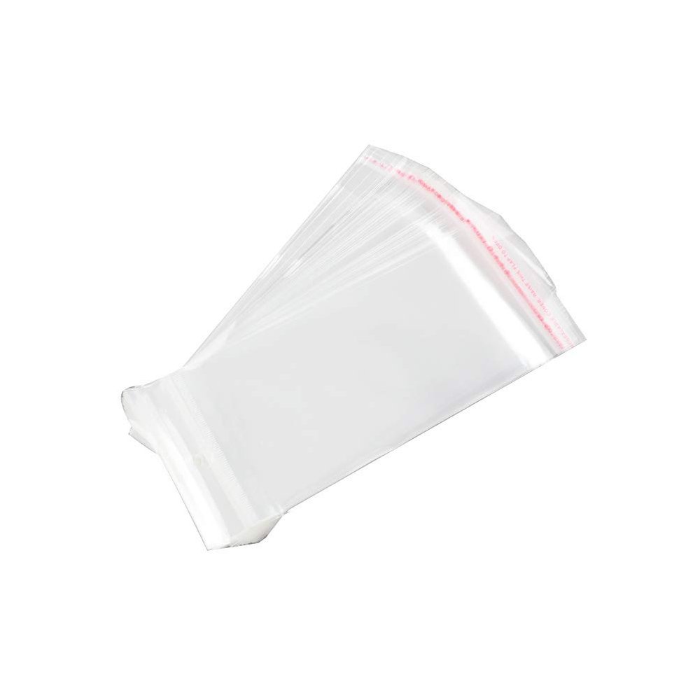ARRICRAFT 1000pcs OPP Long Cellophane Bags Resealable Rectangle Clear Gift Bags for Necklace Earrings Hand Chain Packing, 195x80mm