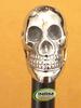 INAM Premium Quality Antique Wooden Foldable Walking Stick/Walking Cane with Antique Brass Designer Skull Handle/Stick Length 92 cm HANDICRAFTS view 3