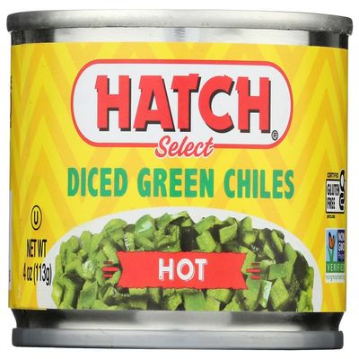 Hatch Diced Green Chiles 4oz HOT (QTY 6)