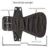 14 Inch Overnight Charcoal Bamboo Reusable Mama Cloth/Menstrual Pads (Fires) view 2