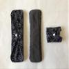 5 Pieces Charcoal Bamboo Mama Cloth/ Menstrual Pads/ Reusable Sanitary Pads (Black lace, Regular (10 inch)) view 2