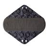 5 Pieces Charcoal Bamboo Mama Cloth/ Menstrual Pads/ Reusable Sanitary Pads (Black lace, Overnight (14 inch)) view 3