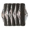 5 Pieces Charcoal Bamboo Mama Cloth/Menstrual Pads/Reusable Sanitary Pads (Silver, Regular (10 inch)) view 1
