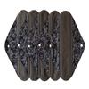 5 Pieces Charcoal Bamboo Mama Cloth/Menstrual Pads/Reusable Sanitary Pads (Black lace, Heavy (12 inch)) view 1