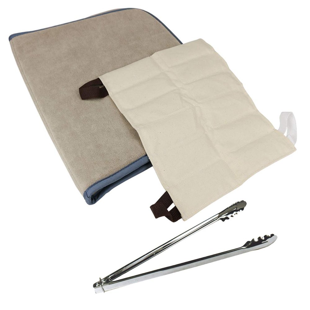 Hydrocollator Moist Heat Pack with Moist Heat Pack Cover and Tongs for Hot Packs - Bundle (Standard)