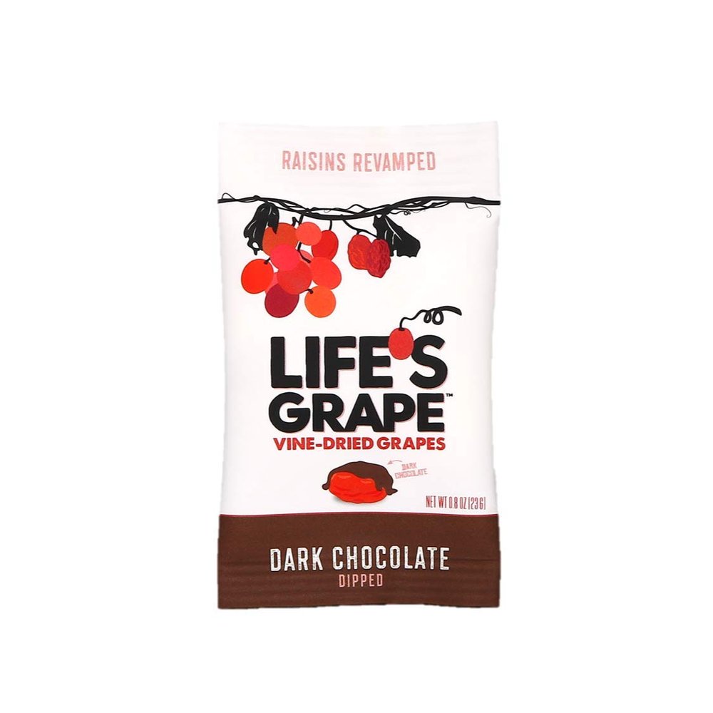 Life's Grape Dark Chocolate Vine Dried Grapes, 0.8 OZ