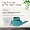 Baraka Neti Pot Tool Kit - Snoring & Saline Solution, Handcrafted Ceramic Dishwasher Safe with 2oz Mineral Sea Salt for Nose Cleaning & Sinus Rinse Perfect for Allergy Relief in Adults & Kids (Jade) view 3
