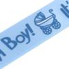 10 Yards/Roll IT is A BOY/Girl Satin Rolls for Baby Shower Christening Party Favor(Blue) view 2