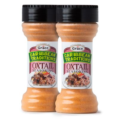 Grace Caribbean Traditions Oxtail Seasoning - 2 Pack - Caribbean Seasoning for Oxtail Meat - Jamaican Spices for Oxtail Soup - Jamaican Seasonings for Cooking