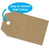 1.15" x 2" Natural Brown Kraft Gift Tag Stickers/Roll of 500 Labels/Blank to from Christmas Birthday Present Stickers/Made in The USA view 4