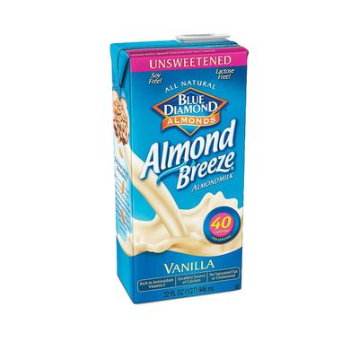 Almond Breeze Almond Milk - Unsweetened Vanilla - Case of 12-32 fl oz