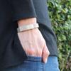 American Medical ID  Sleek Mesh Medical Alert ID Bracelet  Surgical Stainless Steel, Adjustable ID Band Sizing & Clasp, 4 Lines Personalized Engraving Included view 4