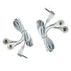 2.5mm Replacement Electrode Wires Standard Connection Snap 3.5mm Cable for Tens EMS Massage Units (2 Pack) view 1