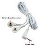 2.5mm Replacement Electrode Wires Standard Connection Snap 3.5mm Cable for Tens EMS Massage Units (2 Pack) view 2