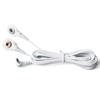 3.5mm (Headphone Jack) Replacement Electrode Wires Standard Connection Snap 3.5mm Cable for Tens EMS Massage Units (2 Pack) view 1