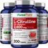 NusaPure L-Citrulline 2,400mg 200 Vegetarian Tablets (Non-GMO, Gluten Free, 100-Day Supply, Bioperine) view 4