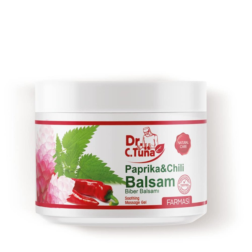 FARMASi Paprika & Chili Balsam, Soothing Warming Massage Gel, Helps Ease Muscle Tension and Supports Relaxation & Recovery, Smooth Non-Greasy Body Balm, 16.9 fl oz