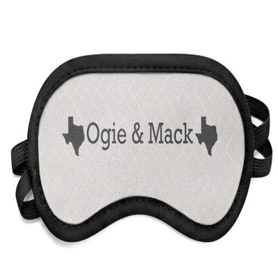 Personalized Home State Sleeping Eye Mask - Small