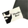 10 pc Thanks Bro Mens Beard Mustache Bachelor Bridal Birthday Party Thank You Card Blank Backing Notecard Set view 1