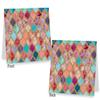 [12 Count] Glitter Moroccan Watercolor Note Cards view 2