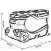 Rotating mop Hand wash Free Wet and Dry Household Hand Pressure Automatic Dehydration Mop Bucket, 4 Colors 3 mop Heads(Color:Brown) view 2