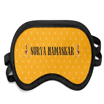 Personalized Yoga Dogs Sun Salutations Sleeping Eye Mask - Small