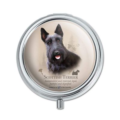 Scottish Terrier Scottie Dog Breed Pill Case Trinket Gift Box