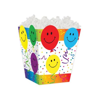 NW Smiley Balloons Sweet Treat Gift Boxes - 4 x 4 x 4 1/2in. - 36 Pack