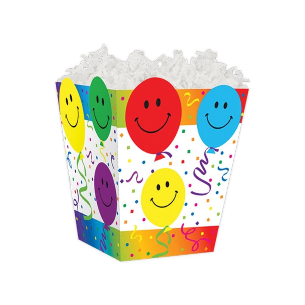 NW Smiley Balloons Sweet Treat Gift Boxes - 4 x 4 x 4 1/2in. - 36 Pack