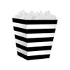 NW Black Stripes Sweet Treat Gift Boxes - 4 x 4 x 4 1/2in. - 48 Pack view 1