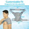 Arctic Flex Shoulder Ice Pack Brace - Cold Reusable Cool Gel Wrap, Hot Therapy - Immobilizer Compression Stability Support for Tendonitis, Dislocated Joint, Left and Right Rotator Cuff Arm Pain Relief view 4
