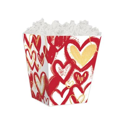 NW Hearts Of Gold Sweet Treat Gift Boxes - 4 x 4 x 4 1/2in. - 48 Pack