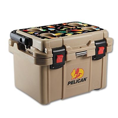 MightySkins (Cooler Not Included) Skin Compatible With Pelican 20 qt Cooler Lid Cocktail Therapy | Protective, Durable, and Unique Vinyl Decal wrap cover | Easy To Apply, Remove, and Change Styles | Made in the USA