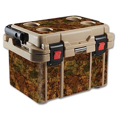 MightySkins Skin Compatible with Pelican 20 qt Cooler  River Stones | Protective, Durable, and Unique Vinyl Decal wrap Cover | Easy to Apply, Remove, and Change Styles | Made in The USA