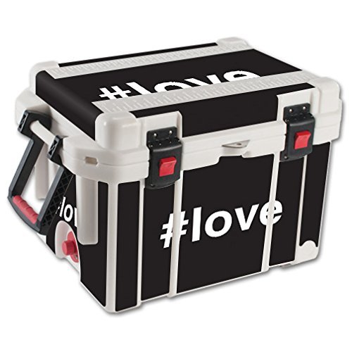 MightySkins (Cooler Not Included) Skin Compatible With Pelican 35 qt Cooler  Love 2 | Protective, Durable, and Unique Vinyl Decal wrap cover | Easy To Apply, Remove, and Change Styles | Made in the USA