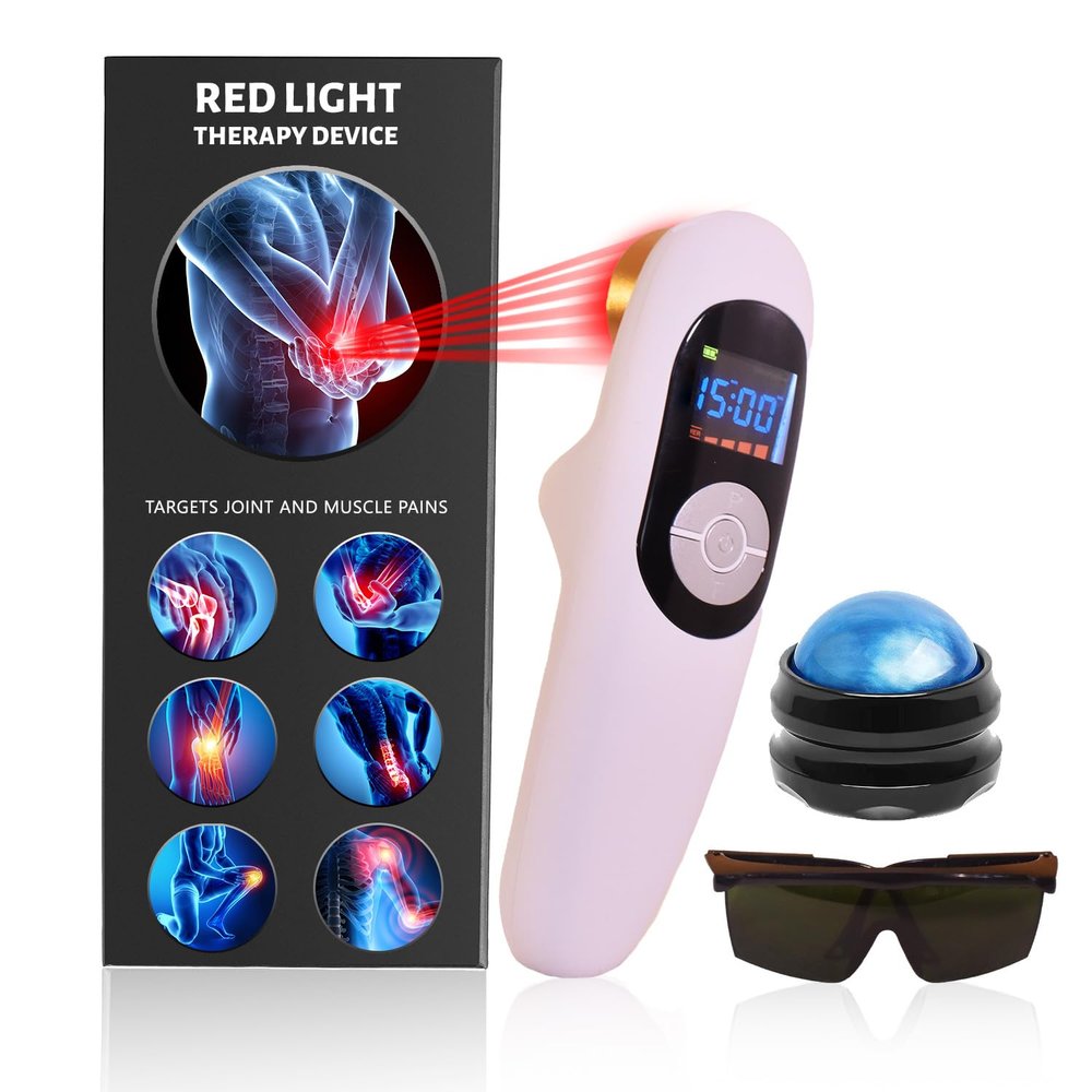 Fast Pain Relief Cold Laser Therapy Device | Portable Handheld Unit with LLLT Red Light | 650nm+808nm Wavelengths | Pain Management Therapy | Compact & Portable Design | Easy to use
