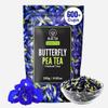 BLUE TEA - Butterfly Pea Flower Tea - 8.82 Oz (600+ Cups) Loose | Antioxidant Rich | Flower Based - Herbal Tea - Caffeine Free - Non-GMO - No Preservatives - Detox | Zipper Pack view 1