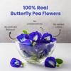 BLUE TEA - Butterfly Pea Flower Tea - 8.82 Oz (600+ Cups) Loose | Antioxidant Rich | Flower Based - Herbal Tea - Caffeine Free - Non-GMO - No Preservatives - Detox | Zipper Pack view 3