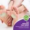 Premium Dancers Pads for Ball of feet Pain - Sesamoiditis Pads - Made in USA - 1/4" Thick Adhesive Skived Felt - 12 Pieces - Left Foot view 2
