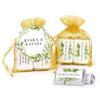 Wedding Favors Personalized Candy Miniatures in Organza Bags with Gift Tag (12 Pack) view 1