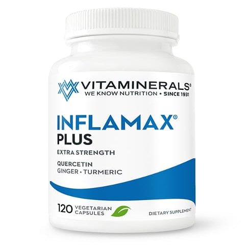 Vitaminerals 121+ Inflamax Plus | Quercetin | Proteolytic Enzymes | Ginger | Turmeric | Veggie caps