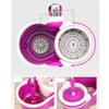 Rotating mop Hand Pressure Automatic Drying Separate Dehydration Basket Double Drive Mop Bucket,2 mop Heads view 2