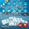 60 Blue Its a Boy Baby Shower Miniatures Candy Bar Wrapper Labels, Baby Shower Miniatures Candy Bar Stickers Decorations, Candy Not Included. Made in USA view 4