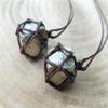 AITELEI Natural Raw Pyrite Crystal Pendant Necklace Reiki Chakra Healing Pendant Treatment Stone With Hand-woven Rope in Random Color view 3