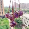 AITELEI Natural Raw Amethyst Crystal Pendant Necklace Reiki Chakra Healing Pendant Treatment Stone With Hand-woven Rope in Random Color view 2