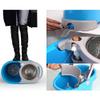Rotating mop Detachable Hand wash Free Hand Pressure Automatic Drying Double Drive Mop Bucket,2 mop Heads view 4
